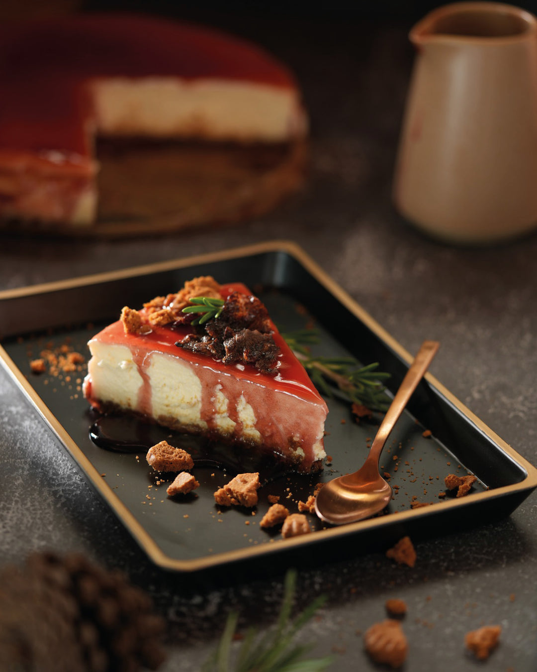 Nachspeise 3 Gang Menü, Bresaola, Wagyu Schinken, Feiertags-Schmorpaket