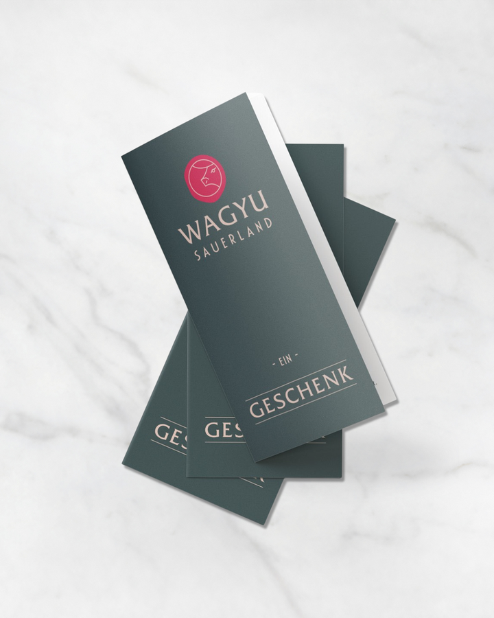 wagyu-gutschein, Wusch Gutschein, besonderes Geschenk, Geschenkkarte, Gutscheinkarte, Voucher, Wertgutschein, Gift Card, Fleisch Gutschein